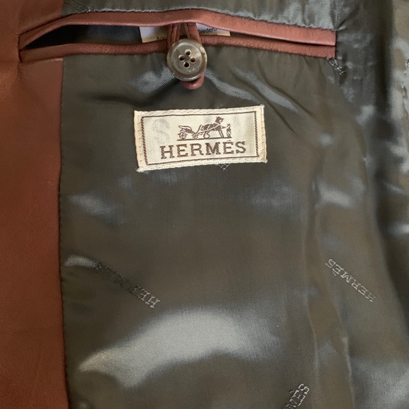 Hermès lambskin leather blazer - Picture 3 of 8